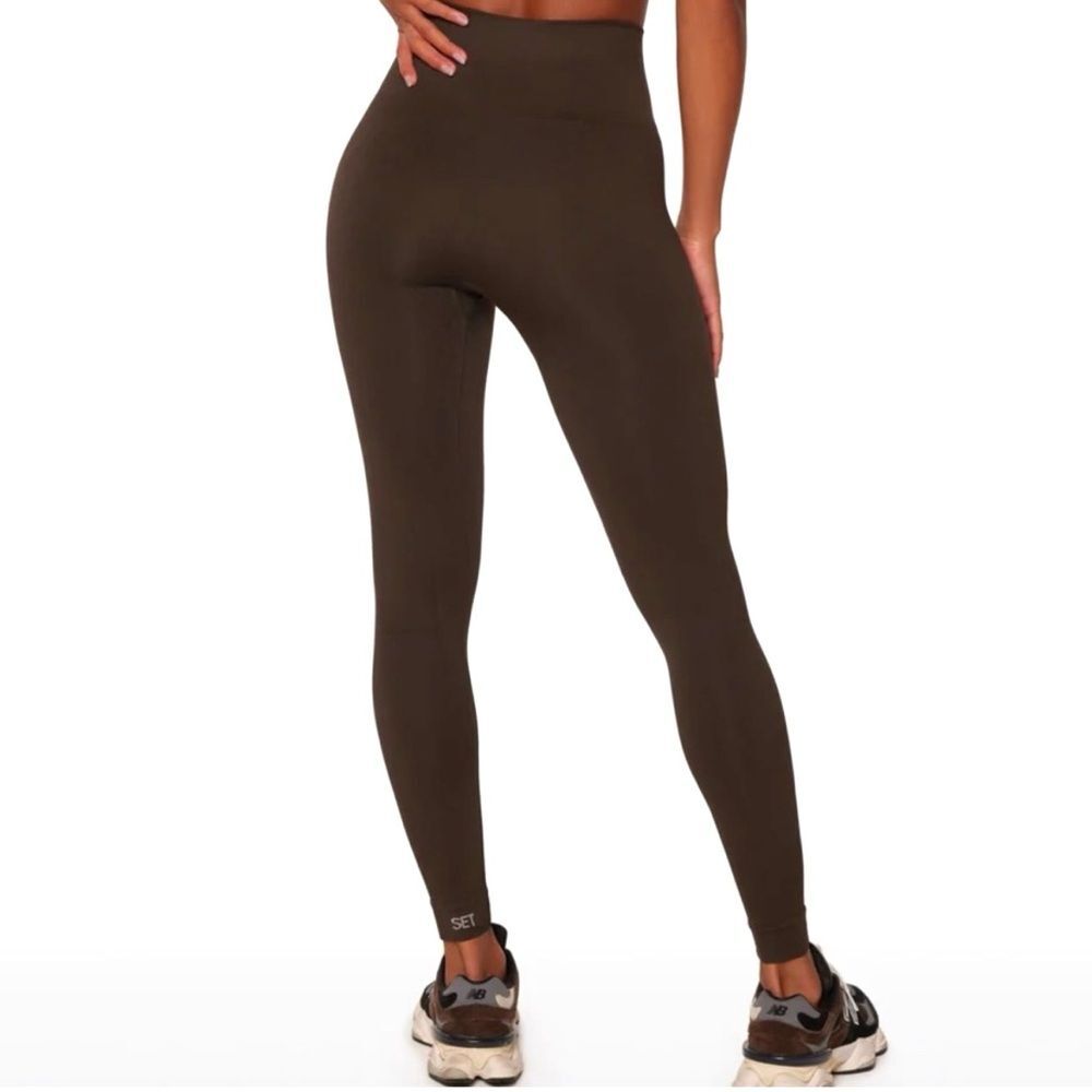 SET Active Sculptflex Seamless Legging Brown Size XL